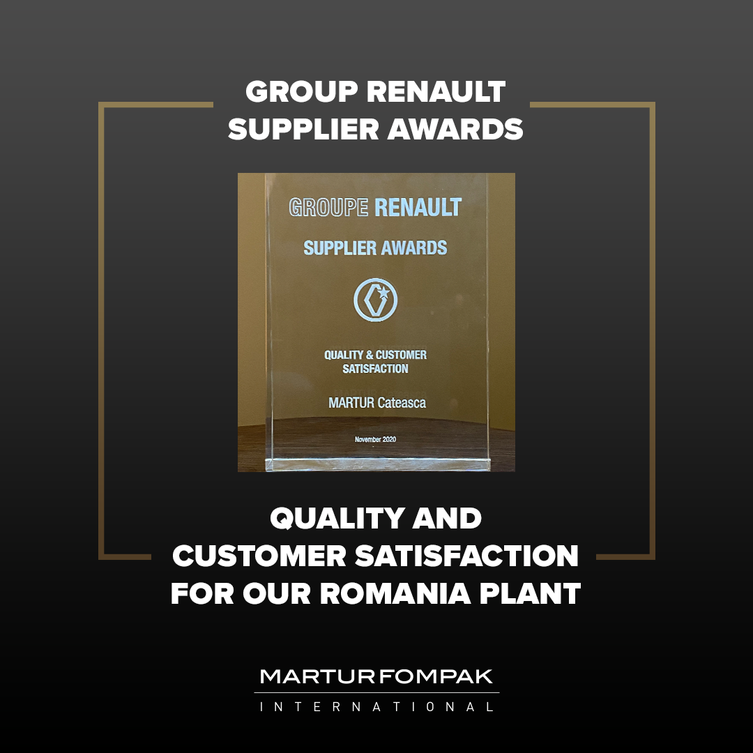 Quality & Customer Satisfaction Supplier Award by Group Renault